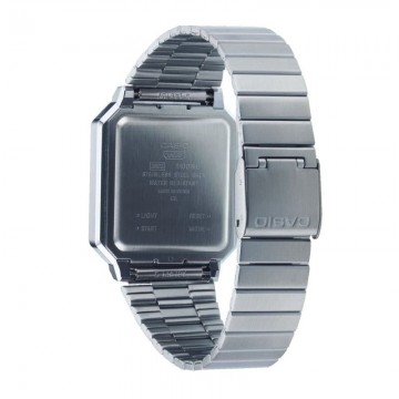 Reloj Digital Casio Vintage Iconic A100WE-7BEF/ 40mm/ Plata