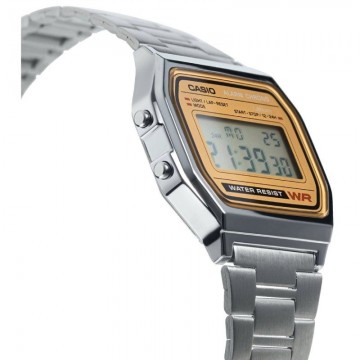 Reloj Digital Casio Vintage Iconic A158WEA-9EF/ 37mm/ Plata y Oro