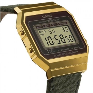 Reloj Digital Casio Vintage Iconic A700WEGL-3AEF/ 37mm/ Oro y Verde