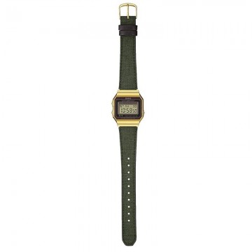 Reloj Digital Casio Vintage Iconic A700WEGL-3AEF/ 37mm/ Oro y Verde