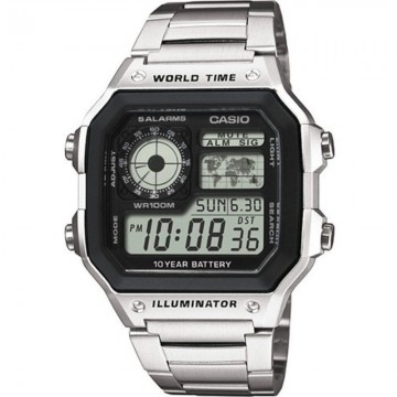 Reloj Digital Casio Collection Men AE-1200WHD-1AVEF/ 45mm/ Plata