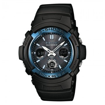 Reloj Analógico Digital Casio G-Shock Trend AWG-M100A-1AER/ 52mm/ Negro y Azul