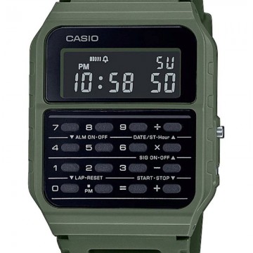 Reloj Digital Casio Vintage Edgy CA-53WF-3BEF/ 43mm/ con Calculadora/ Verde