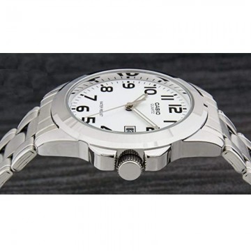 Reloj Analógico Casio Collection MTP-1259PD-7BEF 44mm/ Blanco y Plata