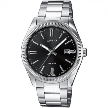 Reloj Analógico Casio Collection Men MTP-1302PD-1A1VEF/ 44mm/ Negro y Plata