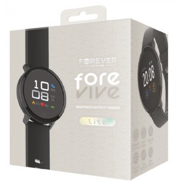 Smartwatch Forever ForeVive Lite SB-315/ Notificaciones/ Frecuencia Cardíaca/ Negro