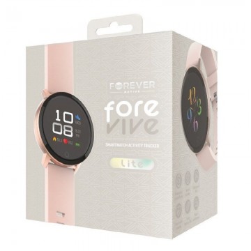 Smartwatch Forever ForeVive Lite SB-315/ Notificaciones/ Frecuencia Cardíaca/ Oro Rosa