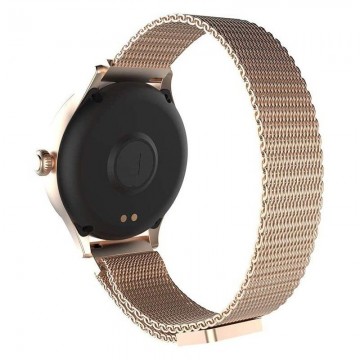 Smartwatch Forever ICON AW-100/ Notificaciones/ Frecuencia Cardíaca/ Oro Rosa