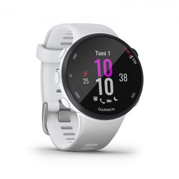 Smartwatch Garmin Forerunner 45S/ Notificaciones/ Frecuencia Cardíaca/ GPS/ Blanco