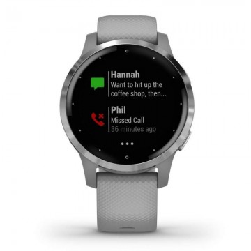 Smartwatch Garmin Vívoactive 4S/ Notificaciones/ Frecuencia Cardíaca/ GPS/ Gris