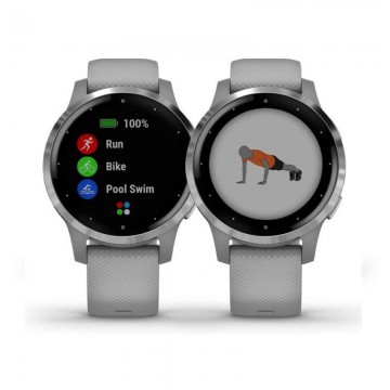 Smartwatch Garmin Vívoactive 4S/ Notificaciones/ Frecuencia Cardíaca/ GPS/ Gris