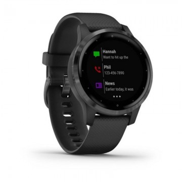 Smartwatch Garmin Vívoactive 4S/ Notificaciones/ Frecuencia Cardíaca/ GPS/ Negro