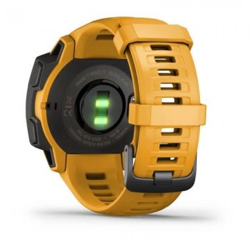 Smartwatch Garmin Instinct Solar/ Notificaciones/ Frecuencia Cardíaca/ GPS/ Amarillo Ocre