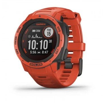 Smartwatch Garmin Instinct Solar/ Notificaciones/ Frecuencia Cardíaca/ GPS/ Rojo