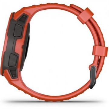 Smartwatch Garmin Instinct Solar/ Notificaciones/ Frecuencia Cardíaca/ GPS/ Rojo