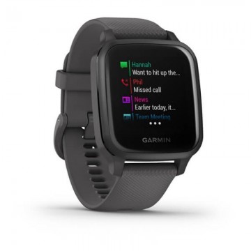 Smartwatch Garmin Venu SQ/ Notificaciones/ Frecuencia Cardíaca/ GPS/ Gris