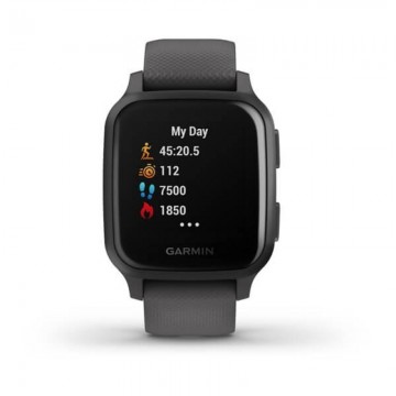 Smartwatch Garmin Venu SQ/ Notificaciones/ Frecuencia Cardíaca/ GPS/ Gris