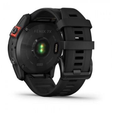 Smartwatch Garmin Fénix 7X Solar/ Notificaciones/ Frecuencia Cardíaca/ GPS/ Negro y Plata