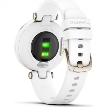 Smartwatch Garmin Lily Sport/ Notificaciones/ Frecuencia Cardíaca/ GPS/ Oro Crema y Blanco