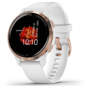 Smartwatch Garmin Venu 2S Notificaciones/ Frecuencia Cardíaca/ GPS/ Oro Rosa y Blanco