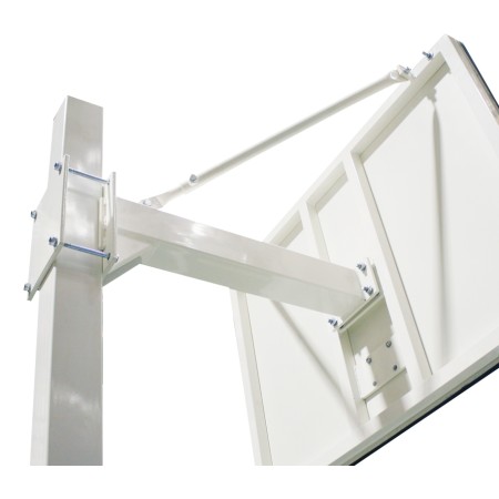 JUEGO DE 2 CANASTAS MINIBASKET DELUXE MONOTUBO TUBO 100 FIJAS CON BASE PARA ANCLAJE -SIN TABLERO NI ARO-