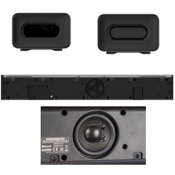 Barra de Sonido con Bluetooth Hisense HS214/ 108W/ 2.1/ Negra