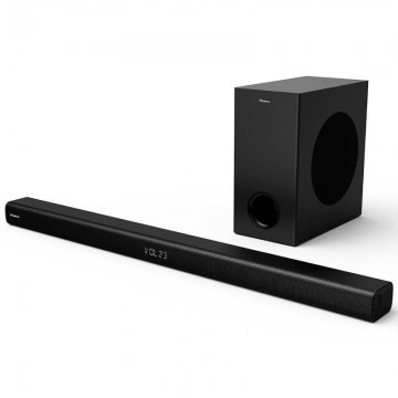 Barra de Sonido con Bluetooth Hisense HS218/ 200W/ 2.1/ Negra