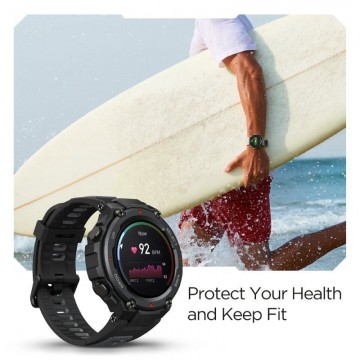 Smartwatch Huami Amazfit T-Rex Pro/ Notificaciones/ Frecuencia Cardíaca/ GPS/ Negro Meteorito