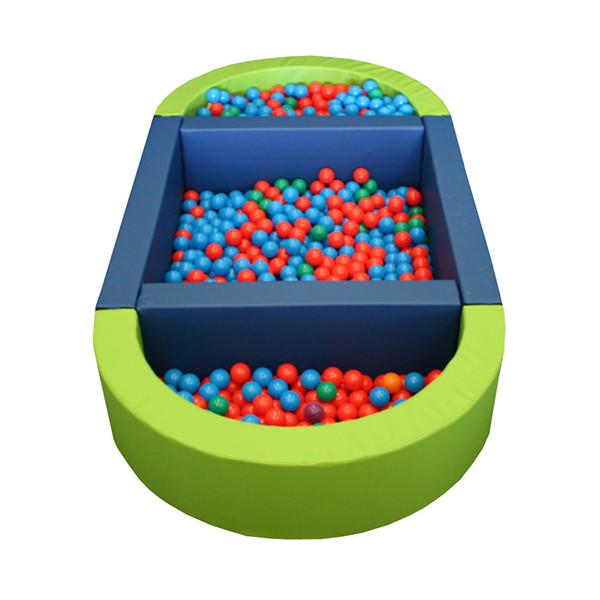 PISCINA OVALADA PLUS LLENADO PELOTAS, 300X150X40CM ALTO X 15CM ANCHO (TRANSFORMABLE EN DOS)