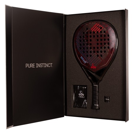 PACK PALA DE PÁDEL VIBOR-A TITAN BLACK LIGHT