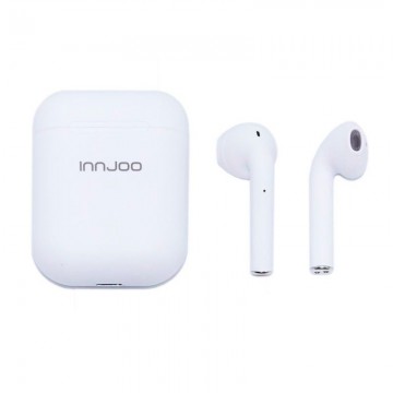 Auriculares Bluetooth Innjoo GO V2 con estuche de carga/ Blancos