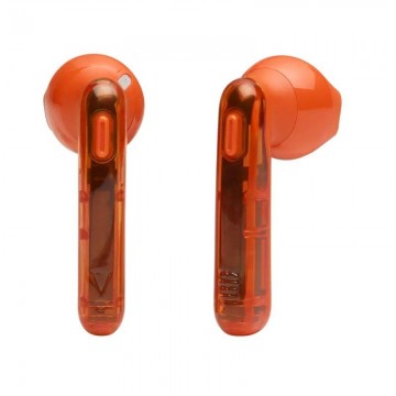 Auriculares Bluetooth JBL Tune 225TWS Ghost Edition con estuche de carga/ Autonomía 5h/ Naranja