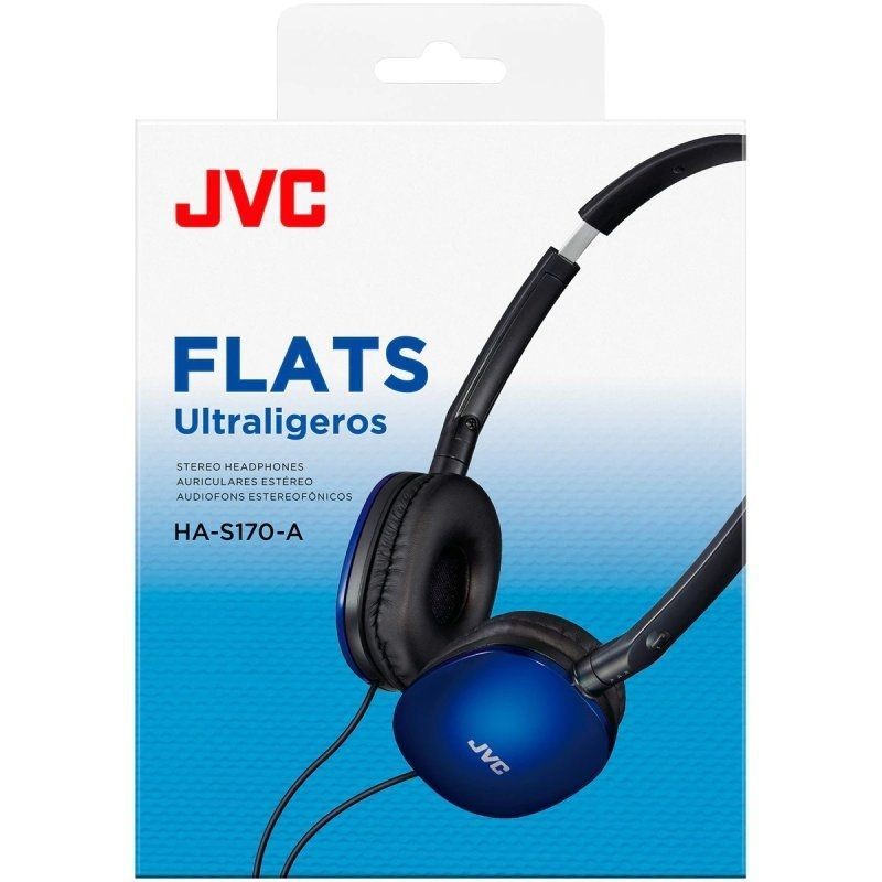 Auriculares jvc ha-f19m-ah - con micrófono - jack 3.5 - azules