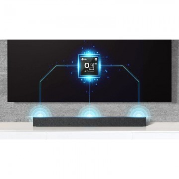 Barra de Sonido con Bluetooth LG SP2/ 100W/ 2.1/ Negra