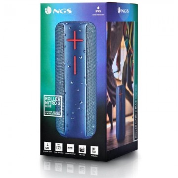 Altavoz con Bluetooth NGS Roller Nitro 2/ 20W/ 2.0/ Azul