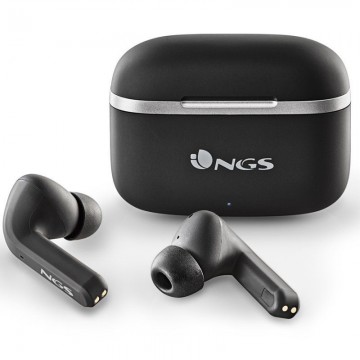 Auriculares Bluetooth NGS Ártica Crown con estuche de carga/ Autonomía 8h/ Negros