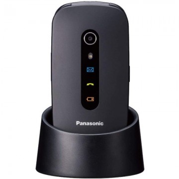 Teléfono Móvil Panasonic KX-TU466EX para Personas Mayores/ GPS/ Negro