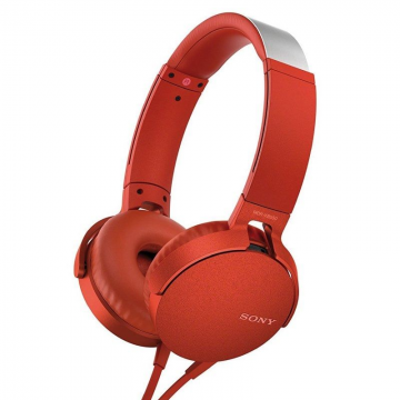 Auriculares Sony MDR-XB550 Extra Bass/ Jack 3.5/ Rojos