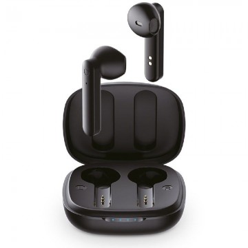 Auriculares Bluetooth SPC Zion Go con estuche de carga/ Autonomía 3h/ Negro