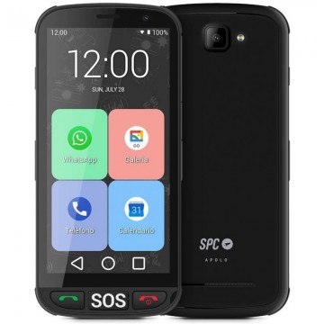 Smartphone para Personas Mayores SPC Apolo 1GB/ 16GB/ 5'/ Negro