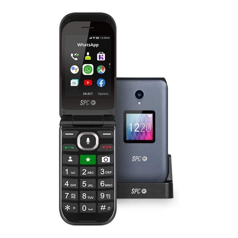 Teléfono móvil spc zeus 4g para personas mayores - negro