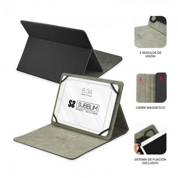 Funda Subblim Clever Stand para Tablets de 10.1'-11'/ Negra