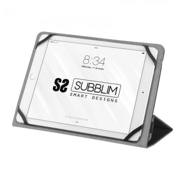 Funda Subblim Clever Stand para Tablets de 10.1'-11'/ Negra