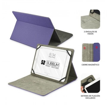 Funda Subblim Clever Stand para Tablets de 10.1'-11'/ Purpura