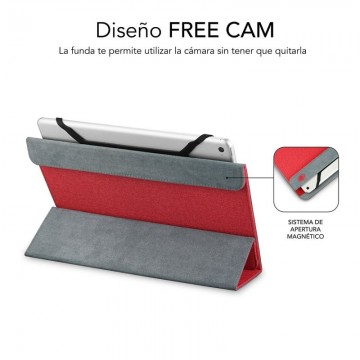 Funda Subblim Freecam para Tablets de 10.1'-11'/ Roja