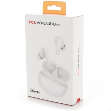 Auriculares Bluetooth TCL MoveAudio S180 con estuche de carga/ Autonomía 6h/ Blancos