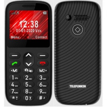 Teléfono Móvil Telefunken S420 para Personas Mayores/ Negro