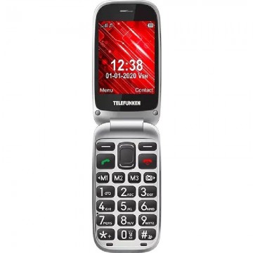 Teléfono Móvil Telefunken S540 para Personas Mayores/ Rojo