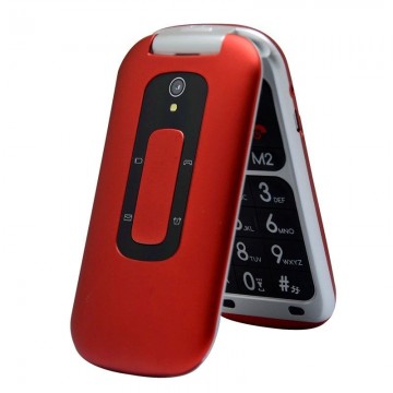 Teléfono Móvil Telefunken TM 240 Cosi para Personas Mayores/ Rojo