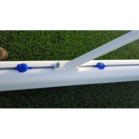 JUEGO PORTERÍAS ALUMINIO FÚTBOL 7 120X100 MM FIJAS